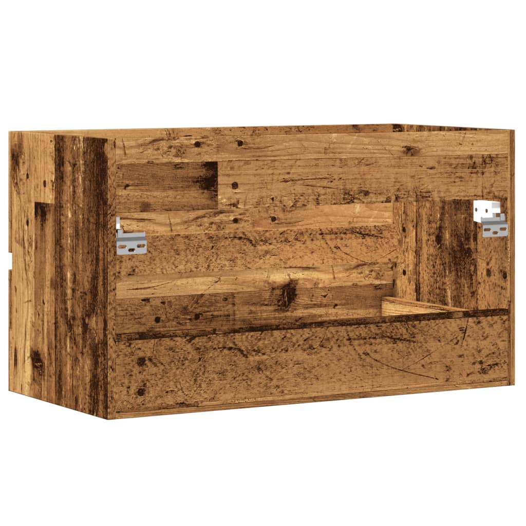 Meuble sous-lavabo vidaXL aspect bois de récupération 90x38,5x45 en bois d'ingénierie