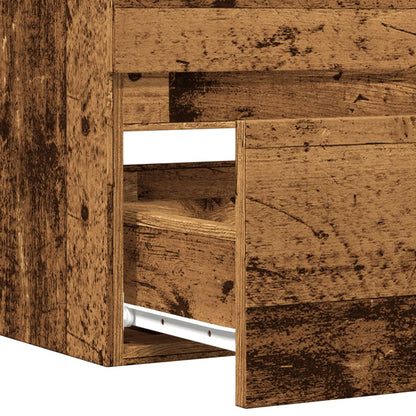 Meuble sous-lavabo vidaXL aspect bois de récupération 90x38,5x45 en bois d'ingénierie