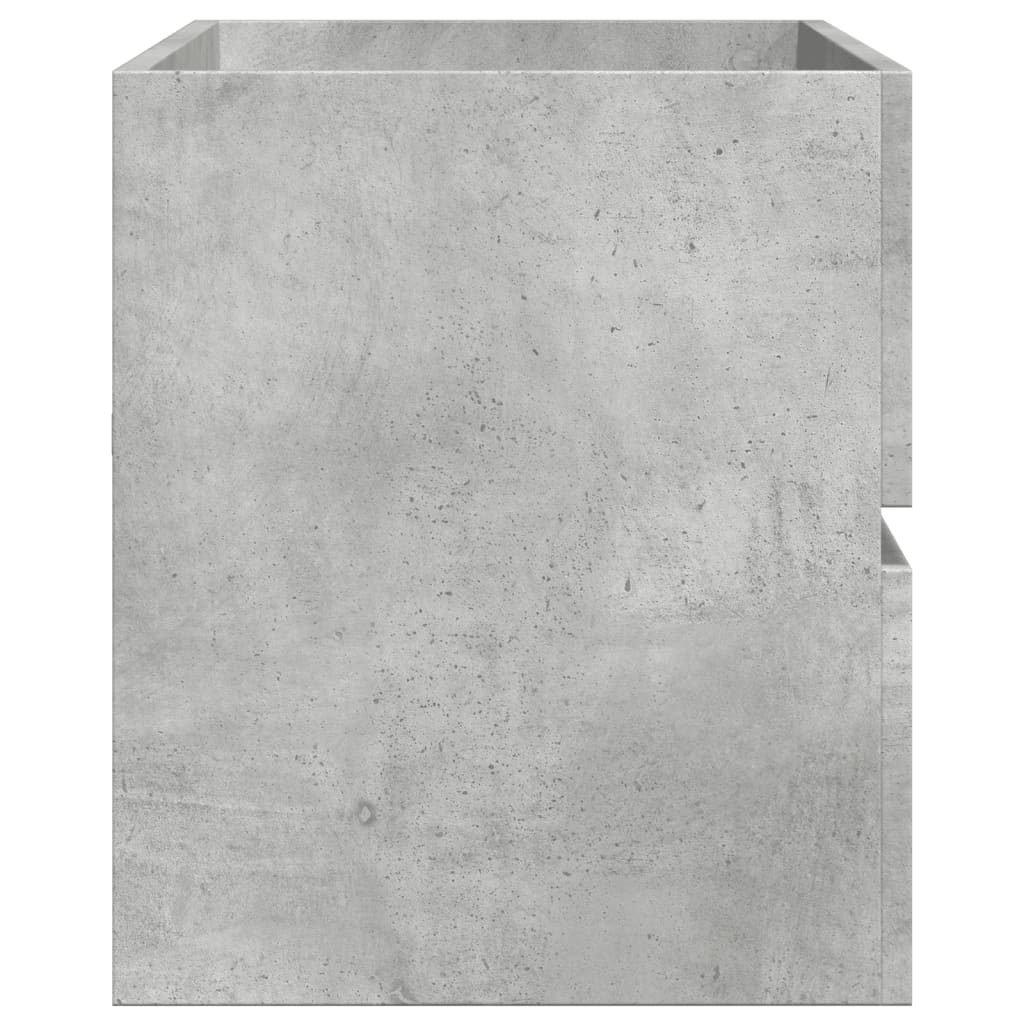 vidaXL Waschbeckenunterschrank Betongrau 100x38,5x45 cm Holzwerkstoff