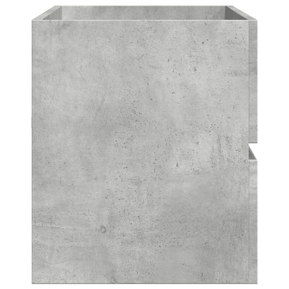 vidaXL Waschbeckenunterschrank Betongrau 100x38,5x45 cm Holzwerkstoff