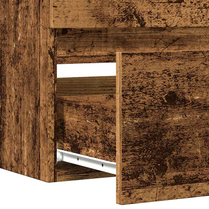 vidaXL Waschbeckenschrank Altholz-Optik 100x38,5x45 cm Holzwerkstoff