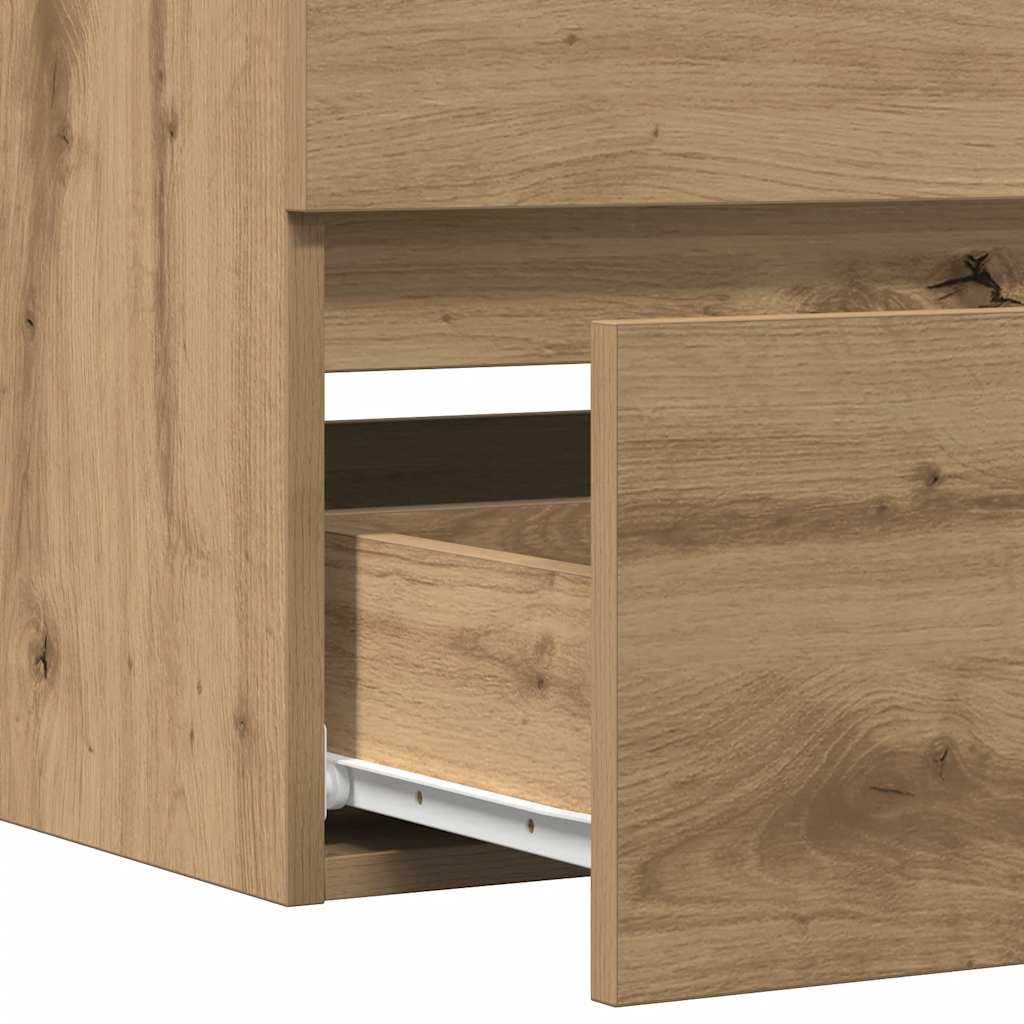 vidaXL Waschbeckenschrank Artisan-Eiche 100x38,5x45 cm Holzwerkstoff