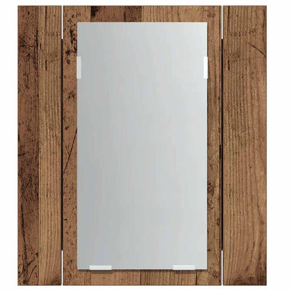 vidaXL LED-Spiegelschrank Altholz-Optik 40x12x45 cm Holzwerkstoff