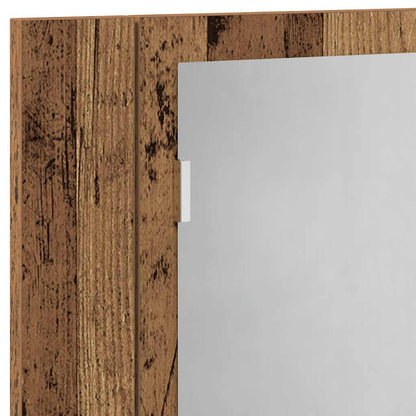 LED-Spiegelschrank Altholz-Optik 60x12x45 cm Holzwerkstoff
