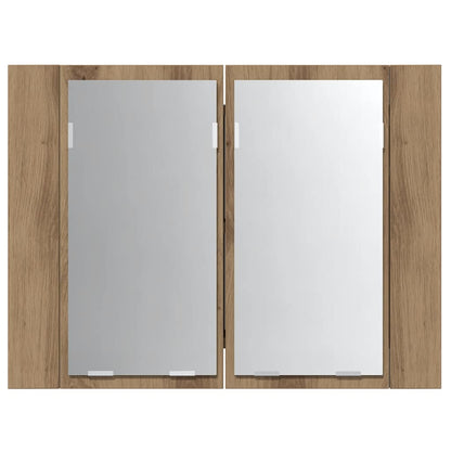 vidaXL Armoire de toilette à LED chêne artisan 60x12x45 cm bois d'ingénierie