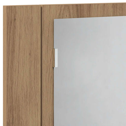 vidaXL Armoire de toilette à LED chêne artisan 60x12x45 cm bois d'ingénierie
