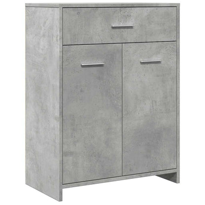 vidaXL Badezimmerschrank Betongrau 60x33x80 cm Holzwerkstoff