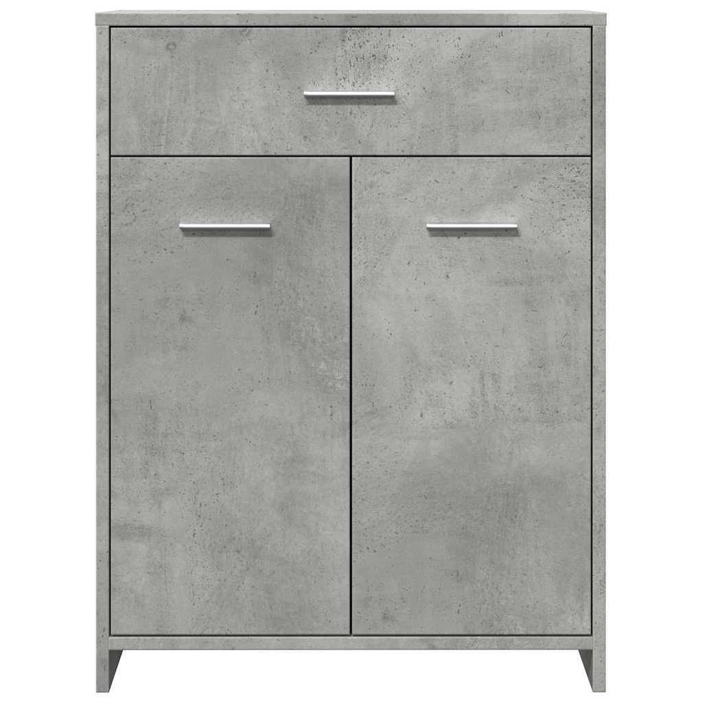 vidaXL Badezimmerschrank Betongrau 60x33x80 cm Holzwerkstoff