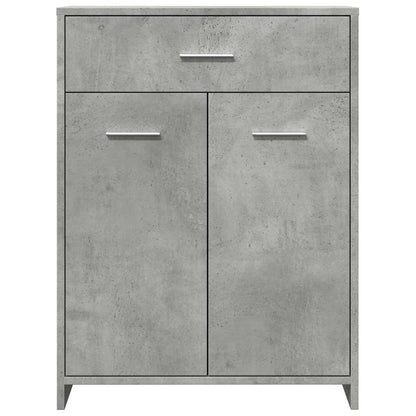 vidaXL Badezimmerschrank Betongrau 60x33x80 cm Holzwerkstoff