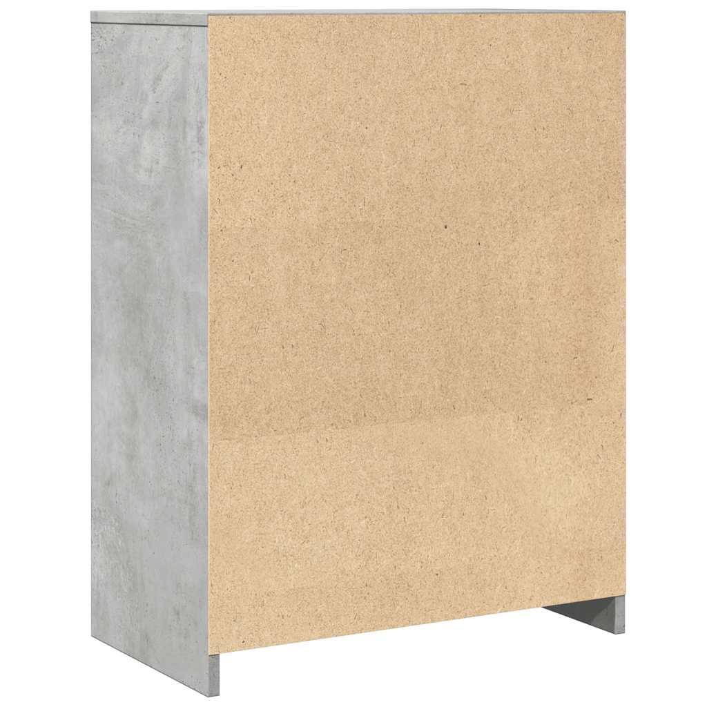 vidaXL Badezimmerschrank Betongrau 60x33x80 cm Holzwerkstoff