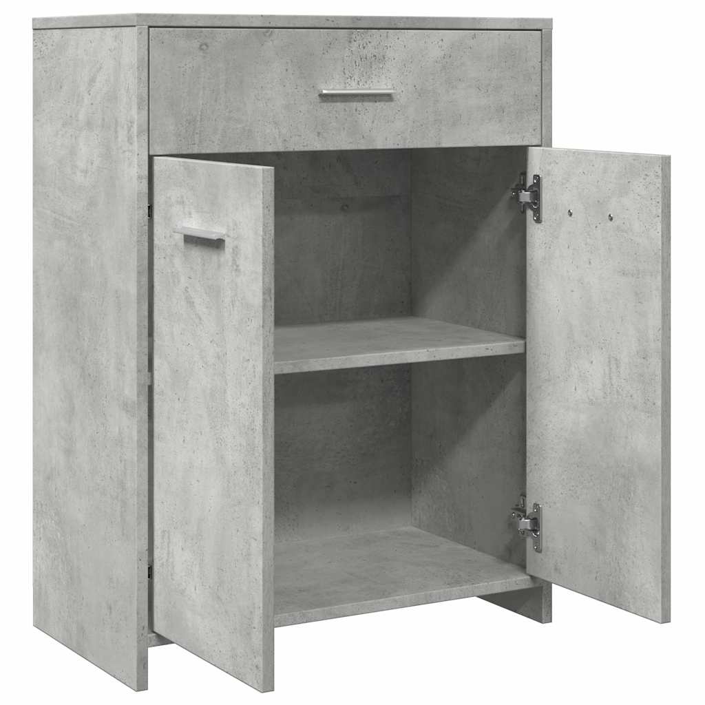 vidaXL Badezimmerschrank Betongrau 60x33x80 cm Holzwerkstoff