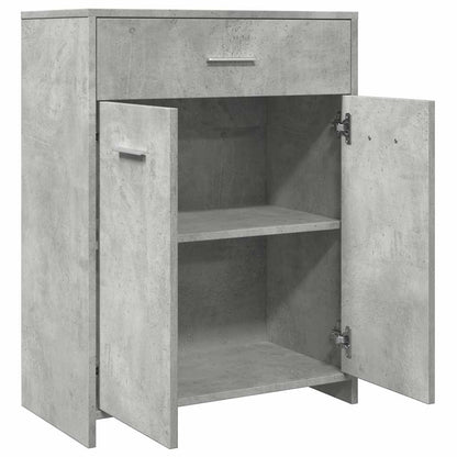 vidaXL Badezimmerschrank Betongrau 60x33x80 cm Holzwerkstoff