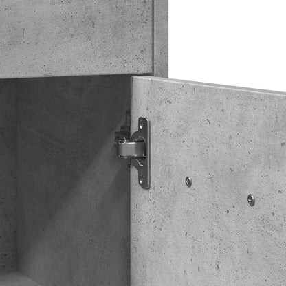 vidaXL Badezimmerschrank Betongrau 60x33x80 cm Holzwerkstoff