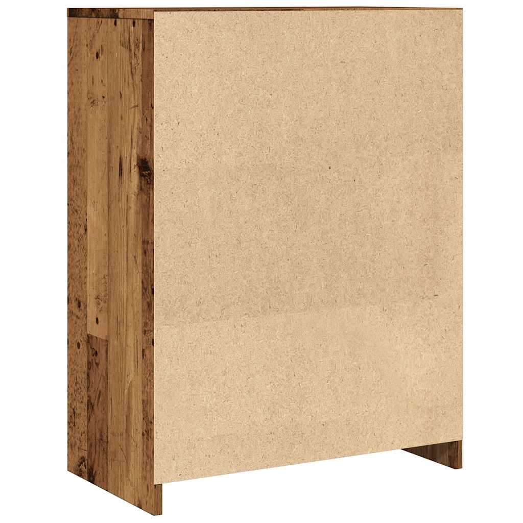 vidaXL Badschrank Altholz-Optik 60x33x80 cm Holzwerkstoff