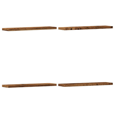 vidaXL Wandregale 4 Stk. Altholz-Optik 40x10x1,5 cm Holzwerkstoff