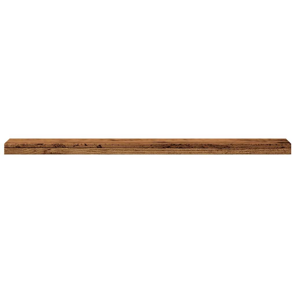 vidaXL Étagères murales 4 pcs Aspect bois de récupération 40x20x1,5 cm Bois d'ingénierie