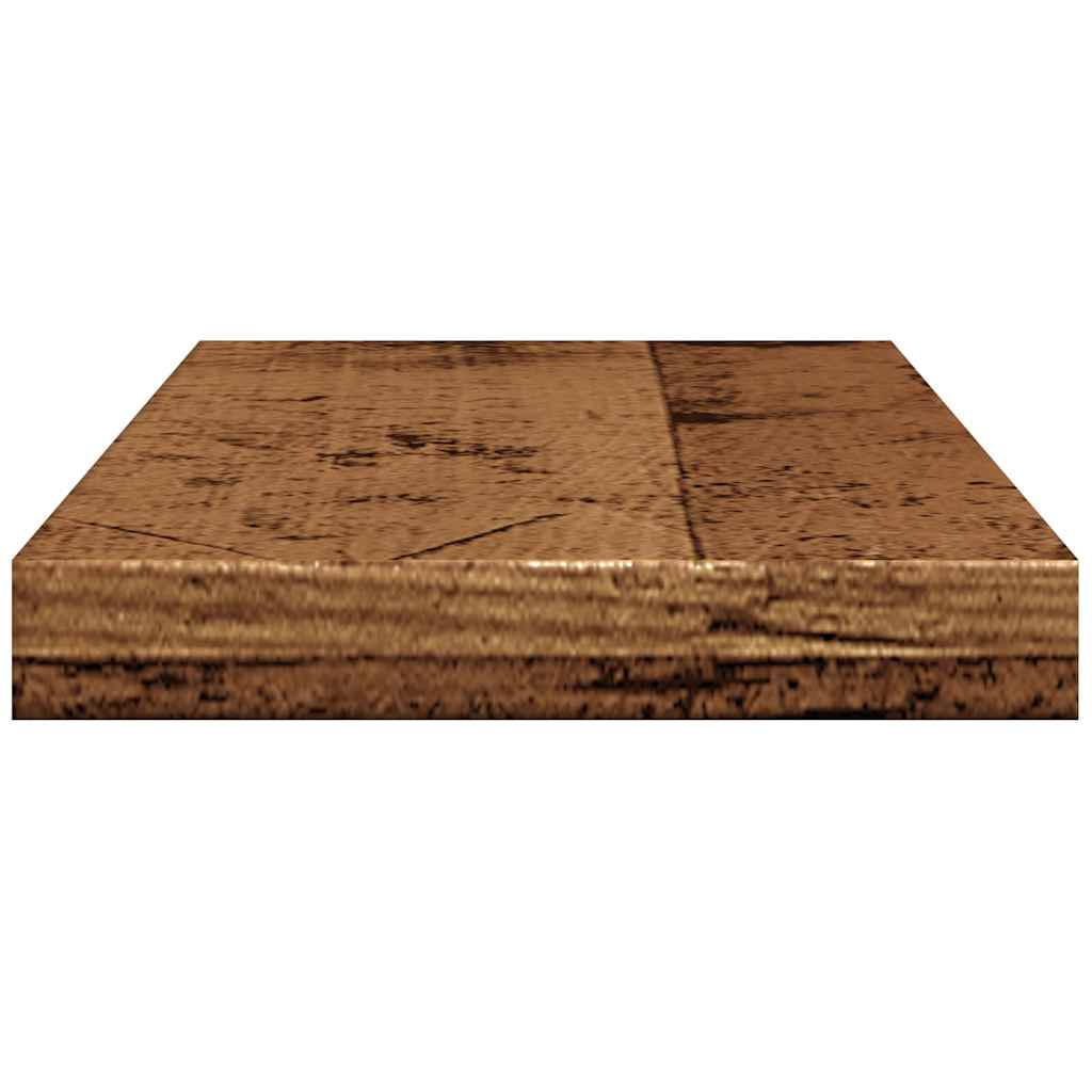 vidaXL Étagères murales 4 pcs Aspect bois de récupération 40x20x1,5 cm Bois d'ingénierie