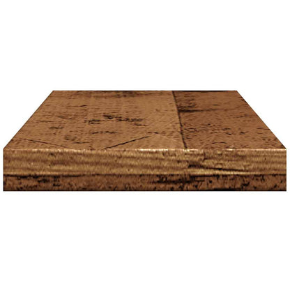 vidaXL Étagères murales 4 pcs Aspect bois de récupération 40x20x1,5 cm Bois d'ingénierie