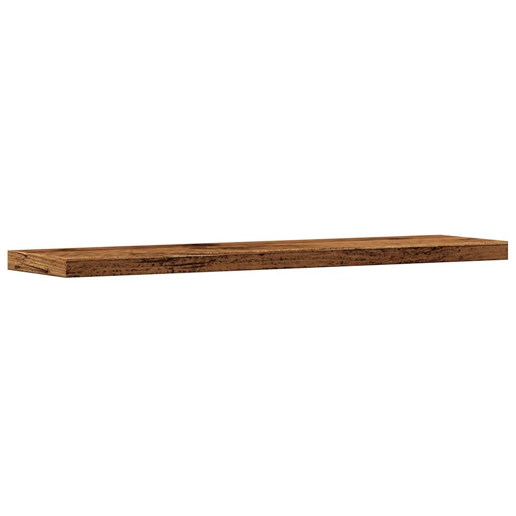 vidaXL Étagères murales 4 pcs Aspect bois de récupération 40x20x1,5 cm Bois d'ingénierie