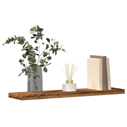 vidaXL Étagères murales 4 pcs Aspect bois de récupération 40x20x1,5 cm Bois d'ingénierie