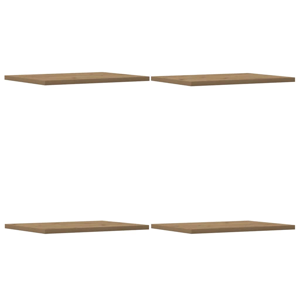 Regalböden 4 Stk. Artisan-Eiche 40x30x1,5 cm Holzwerkstoff