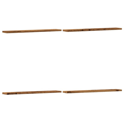 vidaXL Wandregale 4 Stk. Altholz-Optik 60x20x1,5 cm Holzwerkstoff