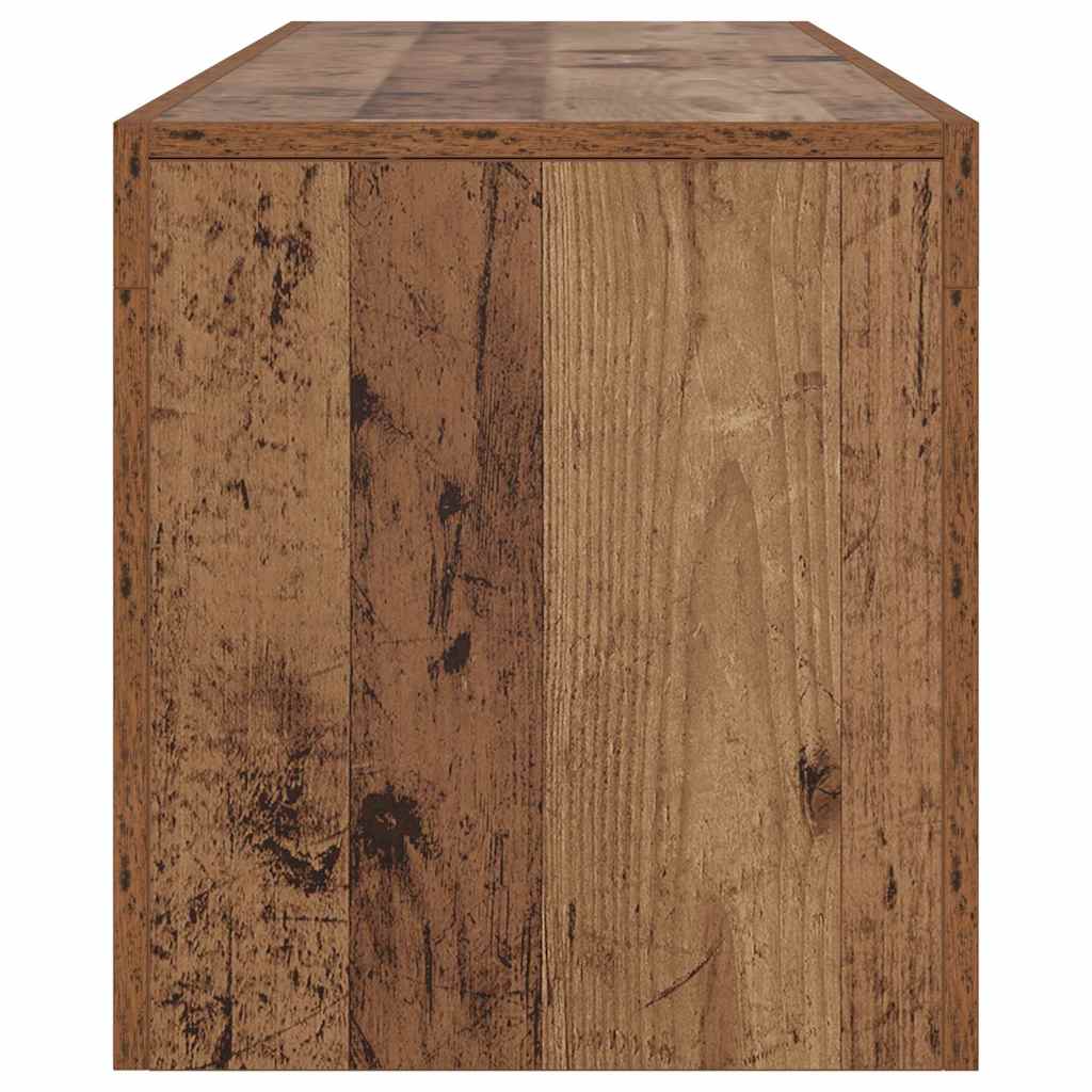 vidaXL TV-Schrank mit LED Altholz-Optik 140x36,5x40 cm Holzwerkstoff