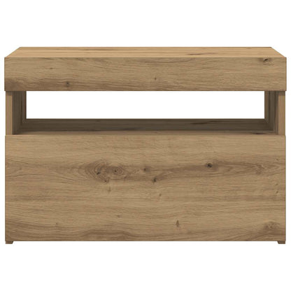 TV-Schrank mit LED-Leuchten Artisan-Eiche 60x35x40 cm
