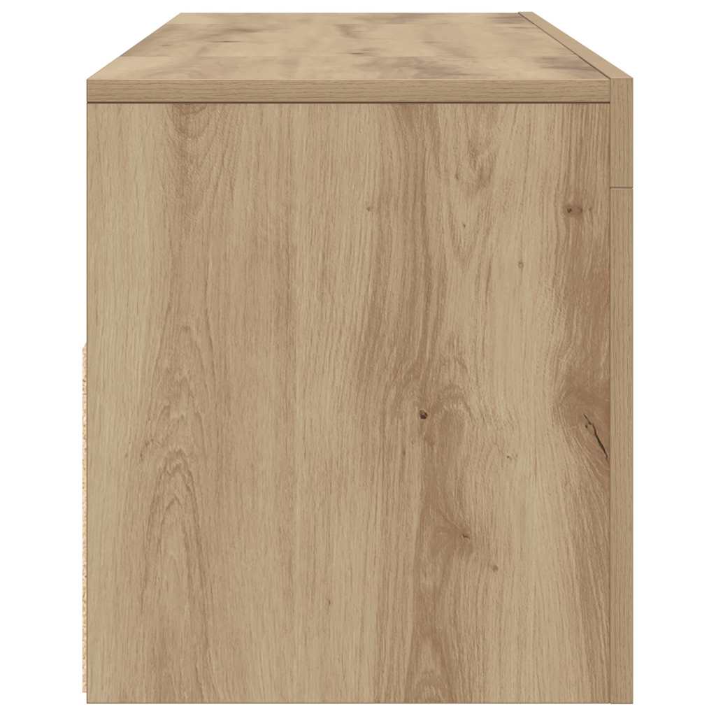 TV-Schrank mit LED Artisan-Eiche 120x35x40 cm Holzwerkstoff