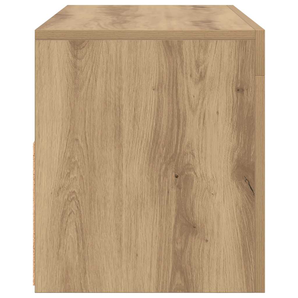 TV-Schrank mit LED-Leuchten Artisan-Eiche 90x35x40 cm