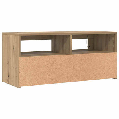 TV-Schrank mit LED-Leuchten Artisan-Eiche 90x35x40 cm