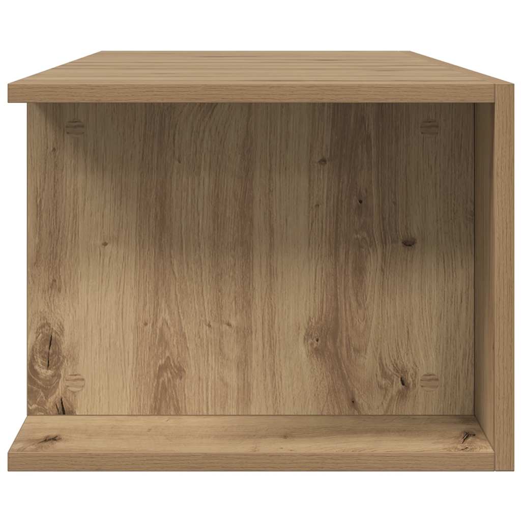 vidaXL TV-Schrank mit LED-Leuchten Artisan-Eiche 135x39x30 cm