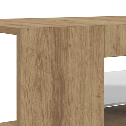 TV-Schrank mit LED-Leuchten Artisan-Eiche 90x39x30 cm