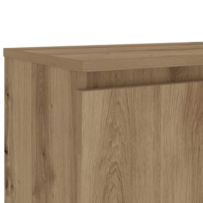vidaXL TV-Schrank mit LED-Leuchten Artisan-Eiche 120x30x36 cm