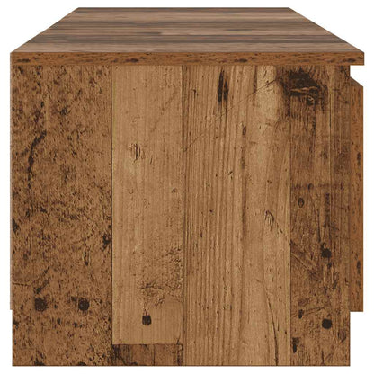 Meuble TV vidaXL avec lumières LED aspect bois de récupération 140x40x36 cm