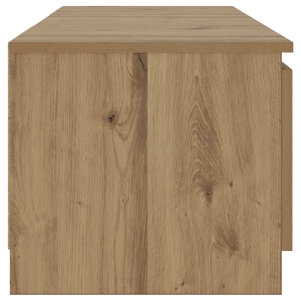 TV-Schrank mit LED-Leuchten Artisan-Eiche 140x40x36 cm