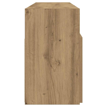 Meuble TV vidaXL avec lumières LED chêne artisan 120x30x50 cm