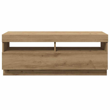 TV-Schrank mit LED-Leuchten Artisan-Eiche 100x35x40 cm
