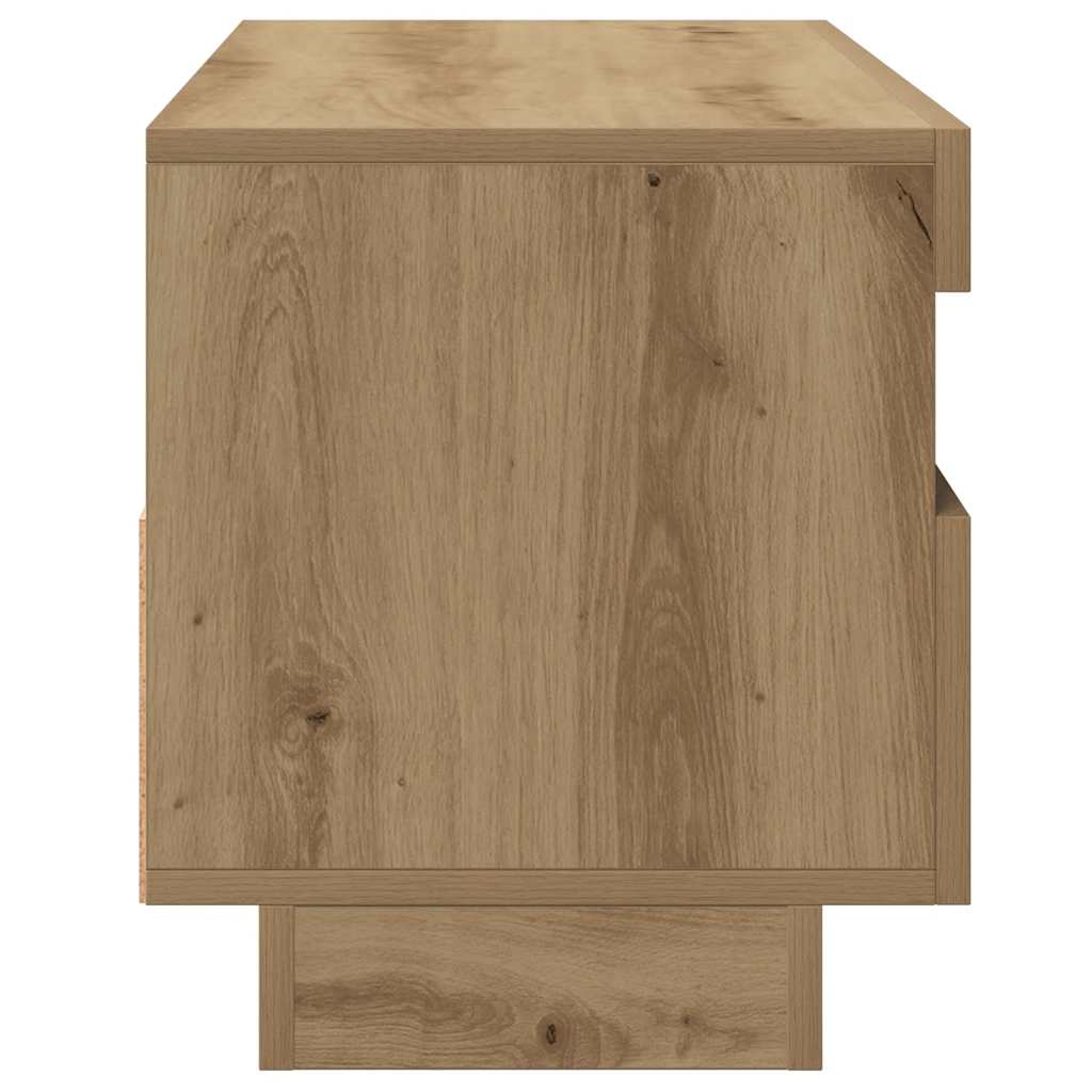 TV-Schrank mit LED-Leuchten Artisan-Eiche 100x35x40 cm