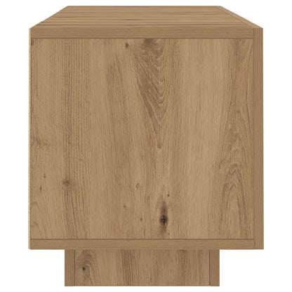 Meuble TV vidaXL avec lumières LED chêne artisan 160x35x40 cm