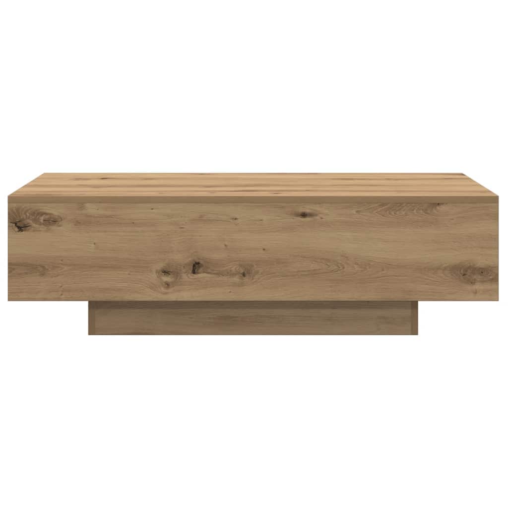 vidaXL Table basse chêne artisan 100x49,5x31 cm bois d'ingénierie