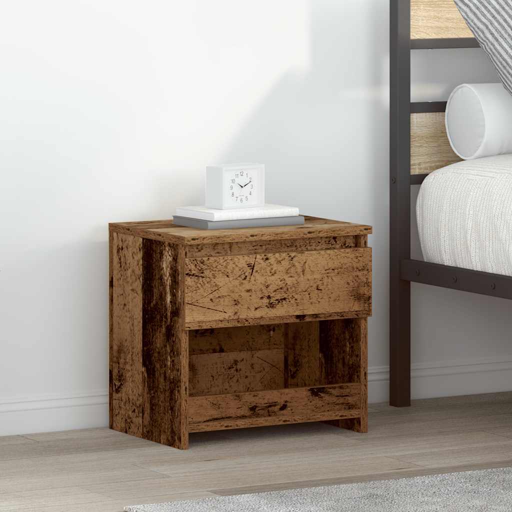 vidaXL Nachttisch Altholz-Optik 40x30x39 cm Holzwerkstoff