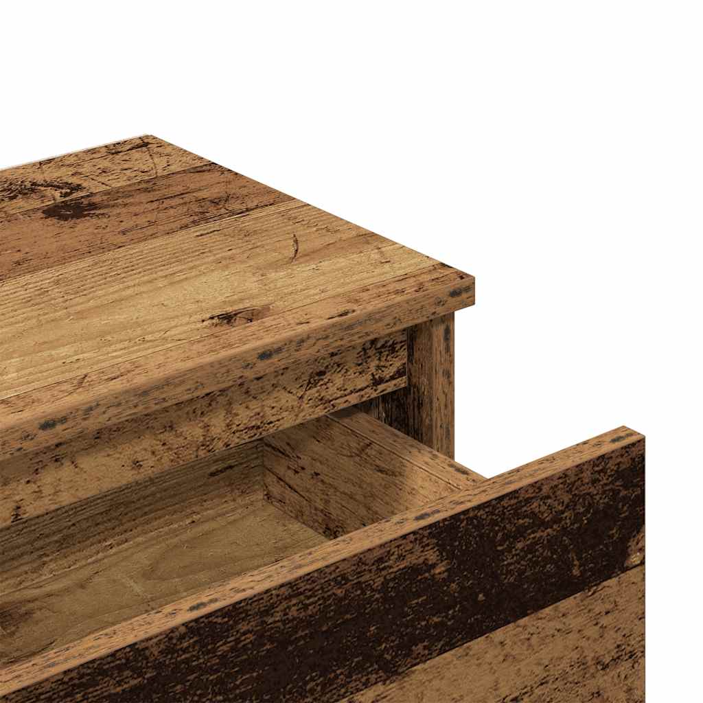 vidaXL Nachttische 2 Stück Altholz 40x30x39 cm Holzwerkstoff