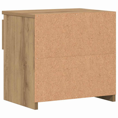 Nachttische 2 Stk. Artisan-Eiche 40x30x39 cm Holzwerkstoff