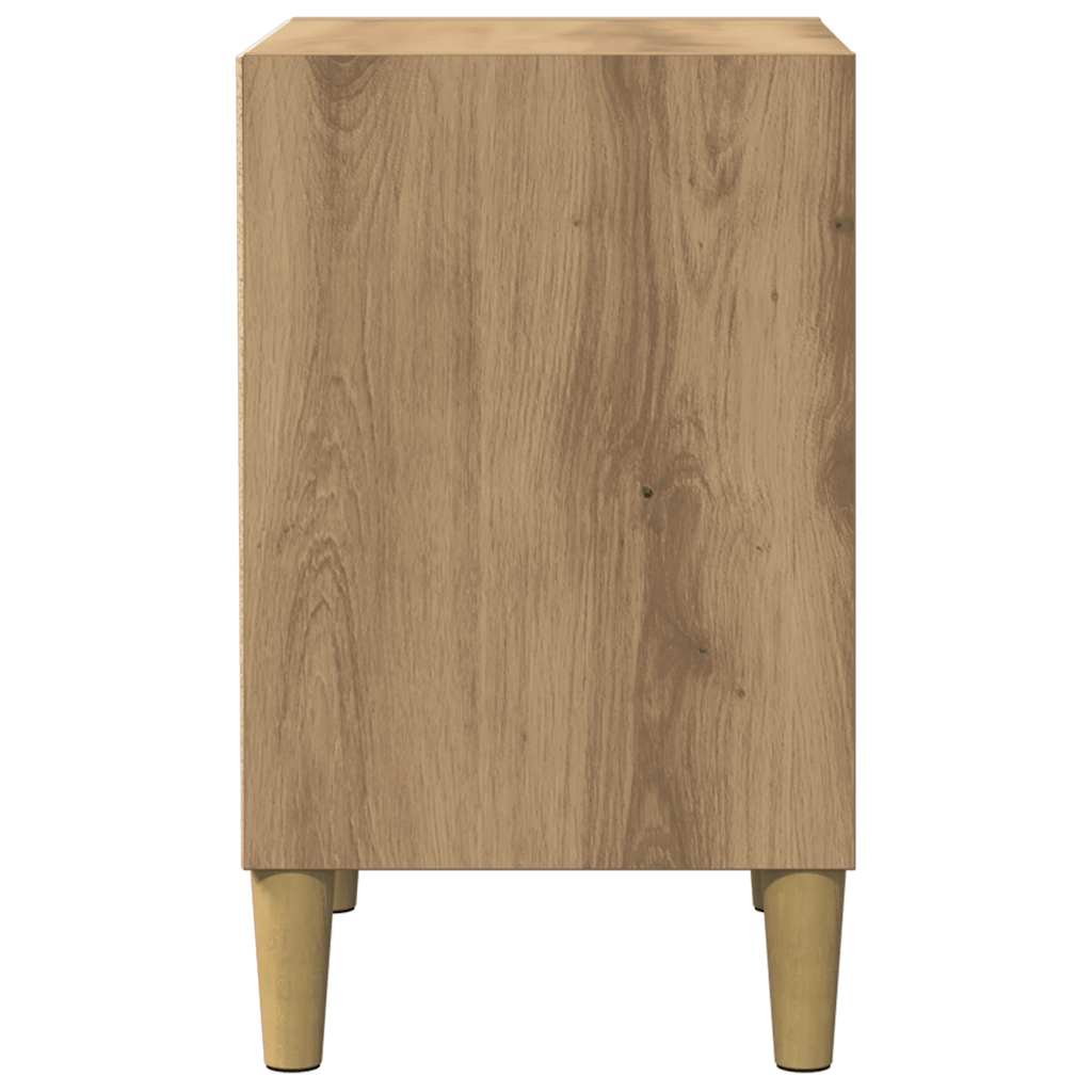vidaXL Nachttisch Artisan-Eiche 40x30x50 cm Holzwerkstoff