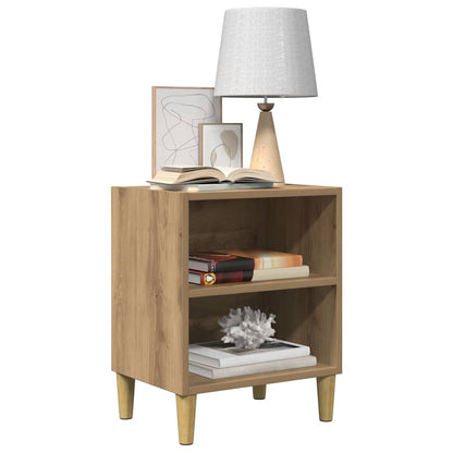 vidaXL Nachttische 2 Stk. Artisan-Eiche 40x30x50 cm Holzwerkstoff