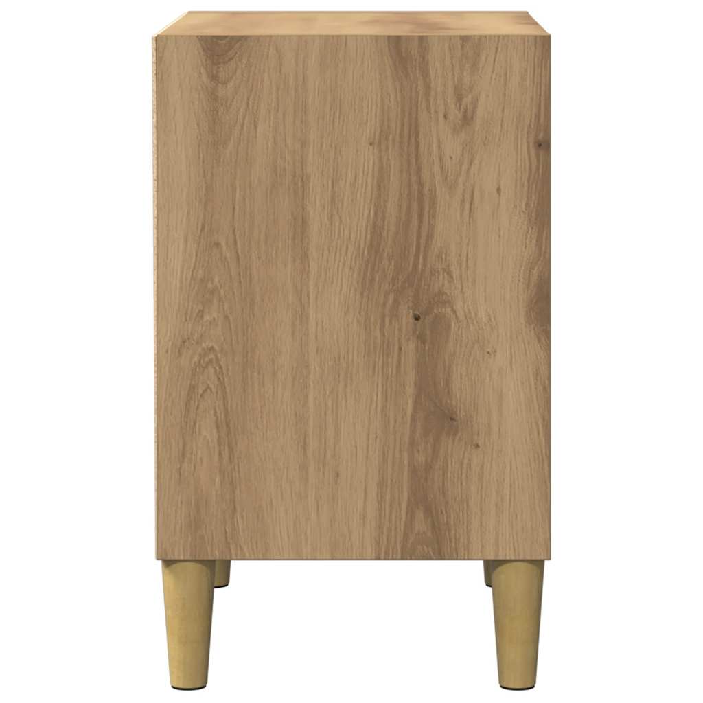 vidaXL Nachttische 2 Stk. Artisan-Eiche 40x30x50 cm Holzwerkstoff