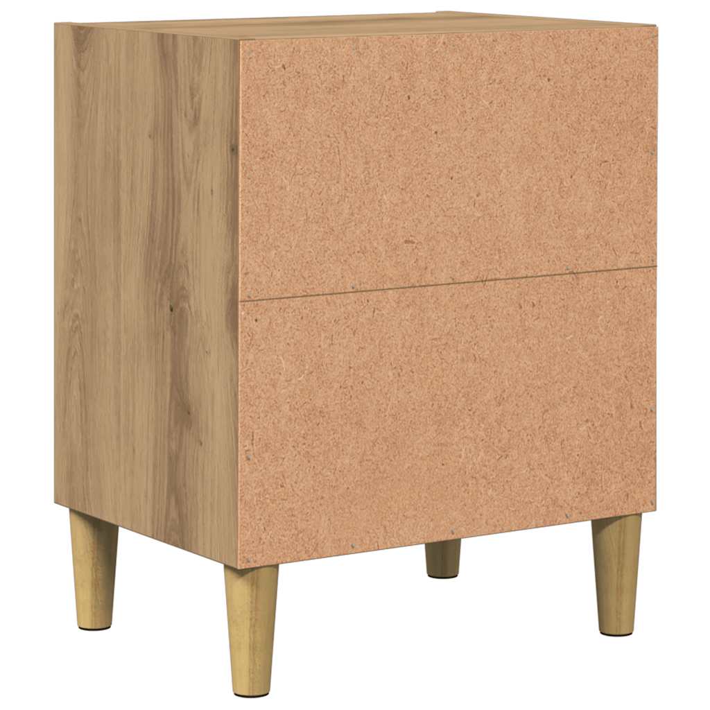 vidaXL Nachttische 2 Stk. Artisan-Eiche 40x30x50 cm Holzwerkstoff