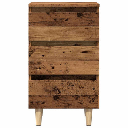 vidaXL Nachttisch Altholz-Optik 40x35x69 cm Holzwerkstoff