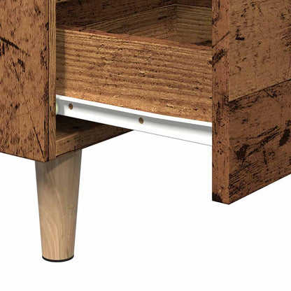 vidaXL Nachttisch Altholz-Optik 40x35x69 cm Holzwerkstoff